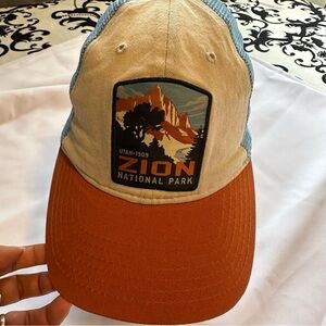 Zion National Park Orange and Blue Hat